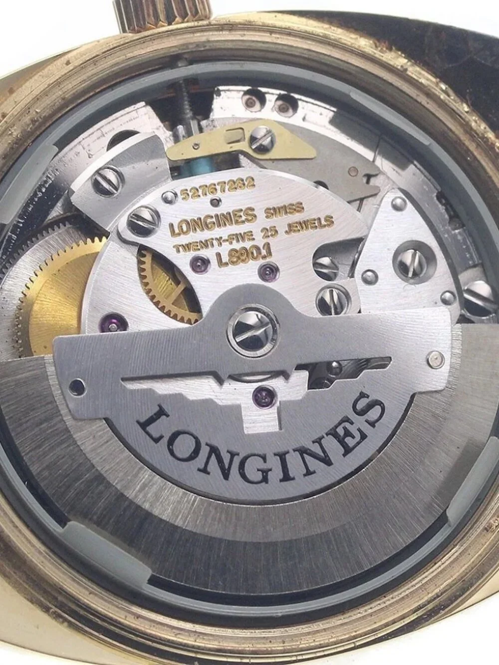 LONGINES Date cal.L890.1 gold Dial Automatic Men's Watch_961180